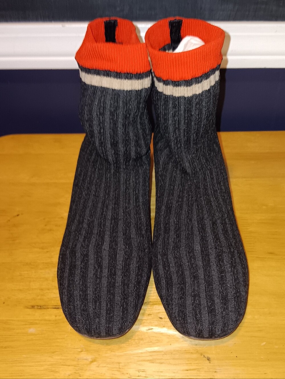 Celine Multi Color Cotton Sock Boots Size 37.5